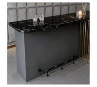 Kit De Repose-pieds Pour Bar 1,8/2,5/5/6/7/8 M, Usage Professionnel Acier Finition Mate Supports De Repose-pieds Pour Bar Montage Sous Le Comptoir Pour Sièges D'îlot(Zwart,240cm)