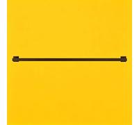 Kit de repose-pieds pour bar, repose-pieds tubulaire carré pour comptoir de bar, supports muraux avec connecteur interne, rampe d'escalier, pour cafés et établissements commerciaux(Black,0.8m)