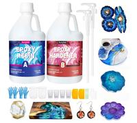 Kit de résine époxy haute performance 256 oz/7570 ml – Idéal pour les professionnels et les bricoleurs, parfait pour les réparations de meubles, l'artisanat et les projets industriels.