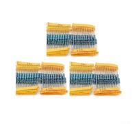 Kit de résistance à film métallique 1000 pièces 100 valeurs 1 Ohm à 1 m Ohm 1 W Puissance nominale 1 % Tolérance pour réparation de circuits et projets électroniques DIY avec boîte de rangement