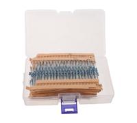 Kit de Résistances à Film Métallique 1/4w 1% Tolérance | Stabilité Thermique Élevée, Conception Traversante, Adapté aux Ingénieurs et Étudiants en Soudure