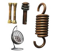 Kit de Ressort pour Œuf Suspendu Ressort en Acier Inoxydable Haute | Crochets de Balançoire avec Boulon pour Plafond Intérieur Balcon Porche Garage