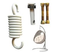 Kit de Ressort pour Œuf Suspendu Ressort en Acier Inoxydable Haute | Crochets de Balançoire avec Boulon pour Plafond Intérieur Balcon Porche Garage