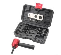 Kit de riveteuse pneumatique électrique robuste avec plusieurs têtes de conversion M2-M8 M2-M10 pour rivets à écrou et étui portable Rouge et noir (M3-M8)