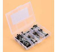 Kit de Rivets Aveugles en Aluminium 120 Pi ces Assortiment M2 4 M3 0 M3 2 M4 avec Bo te de Rangement pour Pistolets Pneumatiques et lectriques