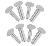 Kit de Rivets Inoxydables pour Manche de Couteau, 4 Paires, Argenté | Fixation Stable, Restauration de Manches, Bricolage de Lames, Usage la Cuisine, Acier Inoxydable, Format Pratique