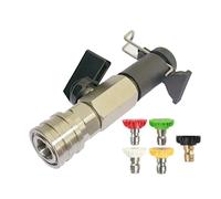 Kit de robinet à tournant sphérique de lavage haute pression, connecteur rapide 1/4 "pour Karcher Lavor Stihl Nilfisk, tuyau à connexion directe, interrupteur marche/arrêt B nozzles foam