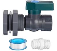 Kit de robinet et raccords pour cuve de stockage - PVC 3/4 pouce 4 pièces