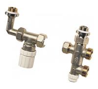 Kit de robinet thermostatisable droit pour installation mono-tube RBM