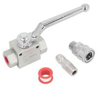Kit de robinets à boisseau sphérique pour nettoyeur haute pression, raccord mâle 3/8, raccord femelle, raccord rapide, dispositif d'arrêt, 4 500 PSI