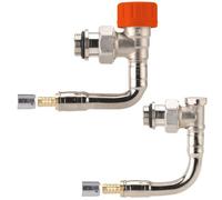 Kit de robinetterie thermostatique bitube M30 - équerre à sertir 1/2 12 - double panneau COMAP