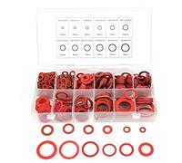 Kit de Rondelles de Papier en Acier Rouge, Ensemble de Rondelles D'isolation avec Boîte, 12 Tailles pour Divers Besoins, 600 Pièces (600 pièces)