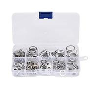 Kit de rondelles plates 200 pièces en aluminium résistant aux hautes températures, ensemble d'assortiment de rondelles à vis pour la construction intérieure et extérieure,