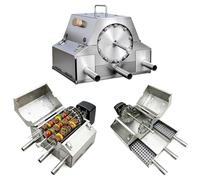 Kit de rôtisserie pour barbecue au charbon de bois sans fumée avec rotation automatique, support de sèche-linge, 100 brochettes pour cuisine extérieure et terrasse