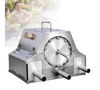 Kit de rôtissoire rotative automatique, gril à charbon sans fumée avec support, machine à barbecue Kebab à 360 °,100 brochettes de barbecue, batterie et alimentation de Type C(12Skewers)