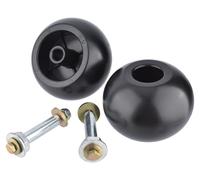 Kit de roues de plateau - 2 pièces - Comprend le matériel - Compatible avec Exmark 109-2098 - Perçage 5/8" - Taille de roue 5x3 1/4 - Surface lisse - Roue de tondeuse à gazon
