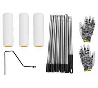 Kit de rouleau de peinture avec manche télescopique pour plafond et mur