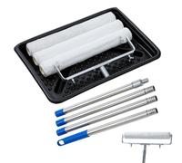 Kit de rouleau de peinture de 45,7 cm, réglable, comprenant 3 rouleaux, une rallonge et un bac
