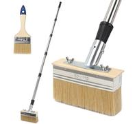 Kit de rouleau de peinture extensible - Ensemble de 2 pièces avec une poignée de 152 cm - pour murs, plafonds et sols