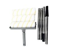 Kit de rouleau de peinture pratique | Outil pratique avec manche télescopique pour mur, plafond, pièce, rénovation, décoration, bricolage, projets artistiques