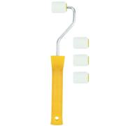 Kit de rouleau, petit, pour les bords et les coins, comprenant un manche en plastique