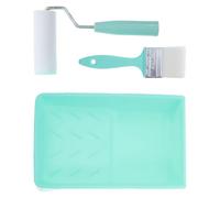 Kit de Rouleaux à Peinture avec Bac et Pinceau et Meubles | Ensemble Polyvalent avec Mini Rouleau Mousse, Bac à Peinture Plastique, pour Bricolage et Retouches
