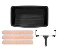 Kit de rouleaux de 18 pouces, réglable, avec 3 revêtements et une bac à peinture