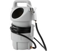 Kit de sablage portable - Pistolet de sablage manuel - Récipient de 22,7 kg - Tuyau de 4,5 mètres - Pour la réparation automobile et le nettoyage des métaux - Gris