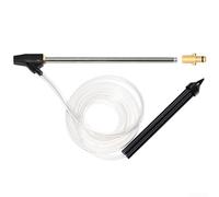 Kit de sablage - pour Nilfisk - pour nettoyeur haute pression Gerni - Fixation pour sablage humide avec tuyau de 2,8 m - Adaptateur en laiton - Tuyau d'aspiration en acier - pour enlever l'huile de