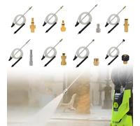 Kit de Sableuse pour KARCHER avec 8 Buses - de Sablage pour robuste pour Nettoyeur Haute Pression - Enlève Rouille et Peinture - Compatible pour m22 et AR - Usage Pro et DIY(Style 5)