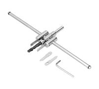 Kit de scie à découper des trous circulaires réglable, mèche à bois pour découpe ronde, scie à trou réglable avec lames à pointes en carbure, pour travaux de menuiserie et outils (40-300MM)