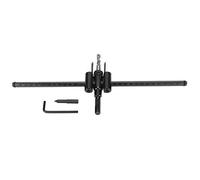 Kit de scie cloche réglable en acier allié, outil de coupe rond de précision pour panneaux en bois et en plastique, projets de bricolage, construction durable de qualité (30-300mm)