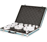 Makita Kit scies-cloches BiM D-75764 – 13 pièces (22–127 mm), adaptateur, foret HSS‑G, coffret alu