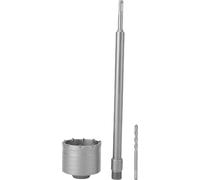 Kit de scies cloches pour béton, foret de 90 mm, kit de fraises pour forets circulaires avec tige cylindrique de 350 mm