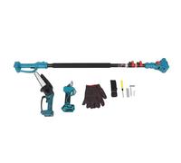 Kit de sécateur électrique sans fil, sécateur réglable à 180 degrés et mini tronçonneuse avec tige d'extension télescopique pour BL1830B BL1840B BL1850B BL1860B BL1815