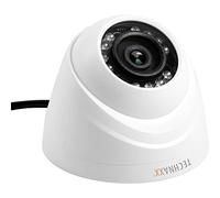 Kit de sécurité Technaxx Mini PRO HD 720p HDCVI/Koaxial, ensemble de surveillance avec récepteur et caméra dôme intérieure TX-49 - Détection de mouvement, vision nocturne - Idéal pour le système DAHUA