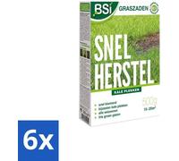 Kit de semences pour pelouse - 500 g - 6 unités - Engrais - Remise en état de la pelouse - Réparation de la pelouse