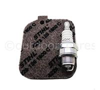 Kit de service authentique avec filtre à air et bougie pour souffleurs à feuilles et déchiqueteuses Stihl BG45 BG46 BG55 BG65 BG85 BR45C SH55 SH85