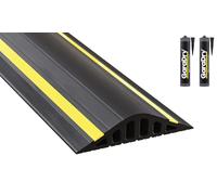 Kit de seuil de barrière anti-inondation pour porte de garage de 4 cm de haut 4,34 m | PVC souple | Le kit complet comprend 2 adhésifs | GaraDry