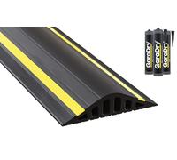 Kit de seuil de barrière anti-inondation pour porte de garage de 4 cm de haut 4,95 m | PVC souple | Le kit complet comprend 3 adhésifs | GaraDry