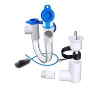Kit de siphon à condensat 35 cm avec interrupteur de trop-plein pour CVC | Détection proactive des obstructions, arrêt automatique, empêche les dommages causés par l'eau, convient aux unités CVC