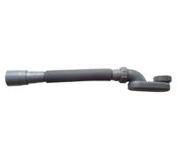 Kit de siphon pour baignoire autoportante, flexible, de couleur grise