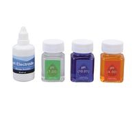 Kit de solution d'étalonnage pH, 50 ml pH 7,00 4,00 10,01 solutions tampons avec 30 ml de liquide de protection pour sonde pH, kit de calibrage pH pour stylo pH, électrode,