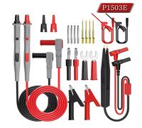 Kit de sondes de test pour multimètre série P1503 P1503B P1503D avec sonde à aiguille remplaçable, fiche banane 4 mm, pince crocodile et câble de test SMD P1503D