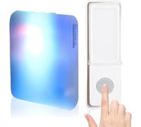 Kit de sonnerie d'entrée sans fil avec 32 mélodies - 5 niveaux de volume - 7 couleurs disponibles - Indice de protection IP44 (résistant aux intempéries)