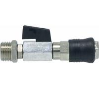 Kit de sortie de cuve 1/4'-1/2'' avec sortie rapide femelle et vanne 1/4 de tour STILKER - 11919