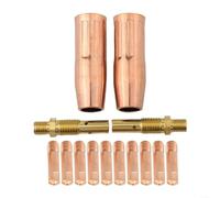 Kit de soudage MIG 14 pièces pour torche M3 avec embout de contact 100 L et buse diffuseur de gaz, tailles de pores de 0 à 6 mm à 1 2 mm (0,6 mm)