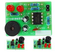 Kit de Soudure Électronique pour Débutant, Circuit de Flash Vert, 3 Pièces | Carte Rf4, Assemblage Facile, Composants Inclus, pour Loisirs DIY et Pratique de Soudure