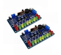Kit de soudure LED sensible à la musique, circuit imprimé clignotant réglable, 7,5 x 4,5 cm, projet de bricolage, kit d'entraînement électronique adapté pour l'enseignement scolaire et la pratique
