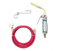 Kit de soudure pour chalumeau à gaz 1,6 m Tuyau en caoutchouc Buse en laiton pour la recherche de propane, butane et projets de bricolage